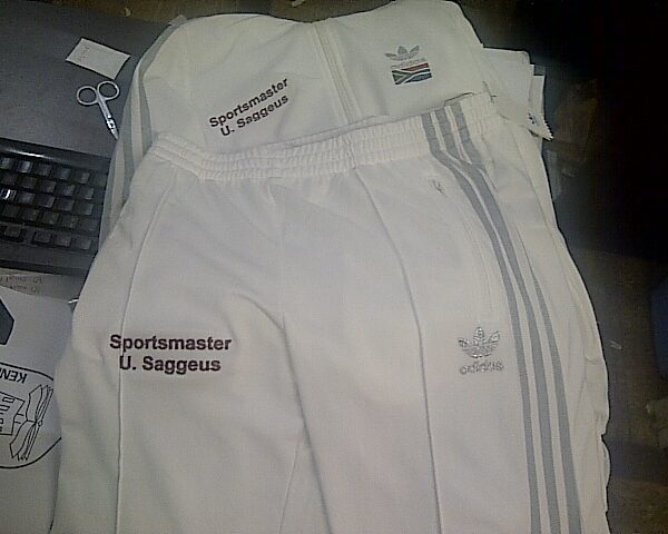Meeting with parents and handing over Legacy tracksuits