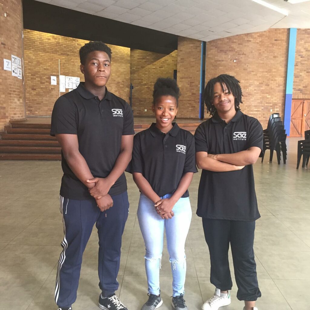 SAE sound and film students who assisted to capture the event.